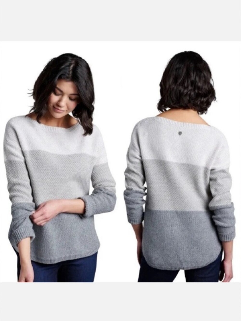 Kuhl Bella Striped Knit Sweater Wool Blend Size S